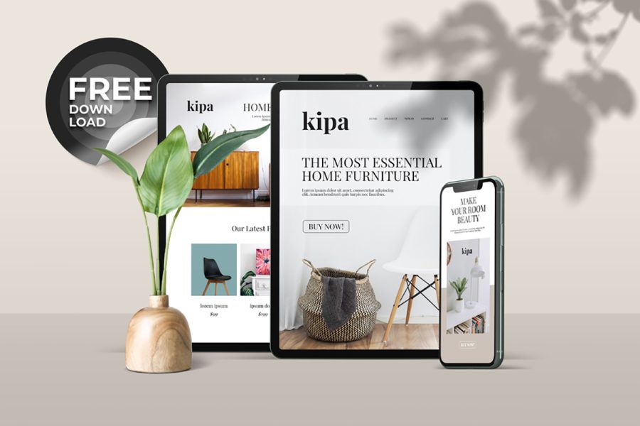 IPhone IPad Mockup Scene