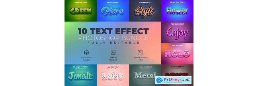 Photoshop Text Effect Bundle 10
