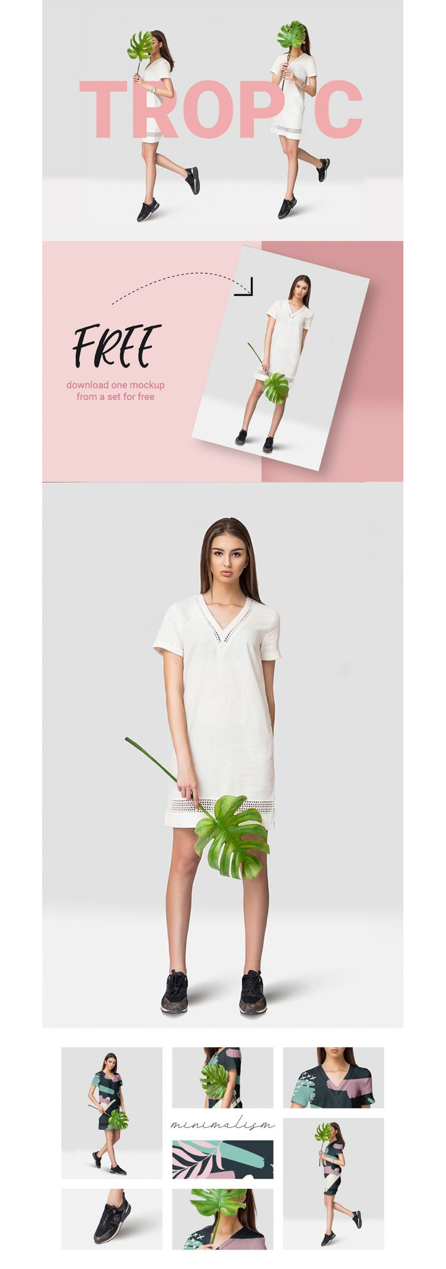 Free Tropic Dress Mockup