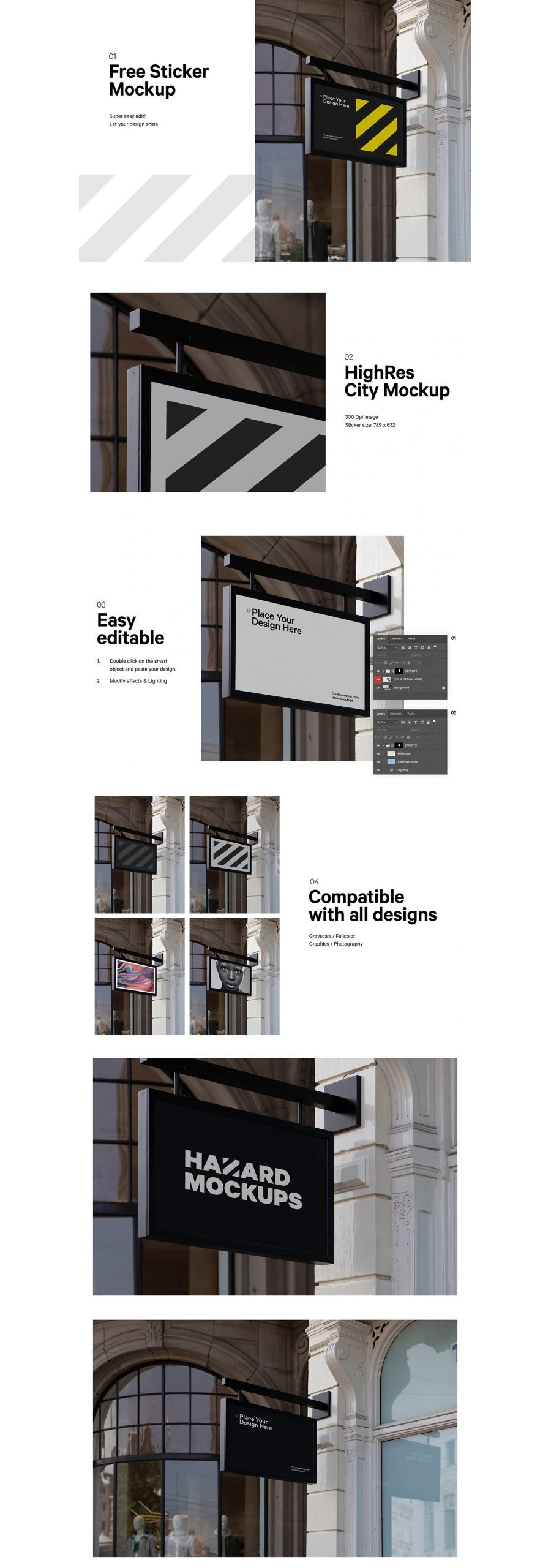 Free Shop Signage Mockup