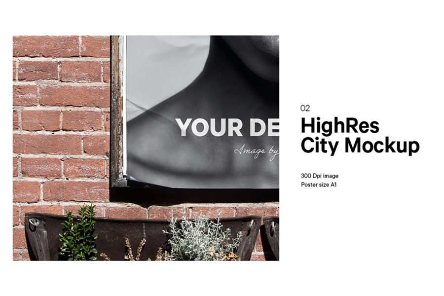 Urban A1 Poster Mockup