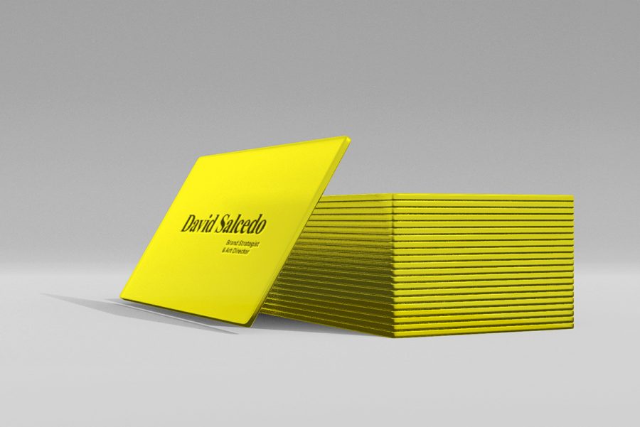 Transparent Business Cards Mockup