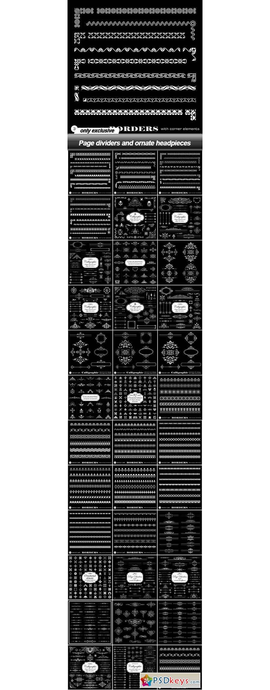 300 زخرفة متنوعة فكتور مفتوح
