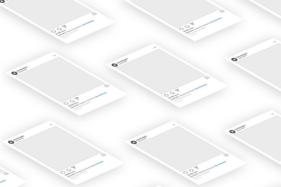 Isometric Instagram Mockup