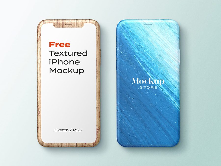 Free Textured IPhone Mockup