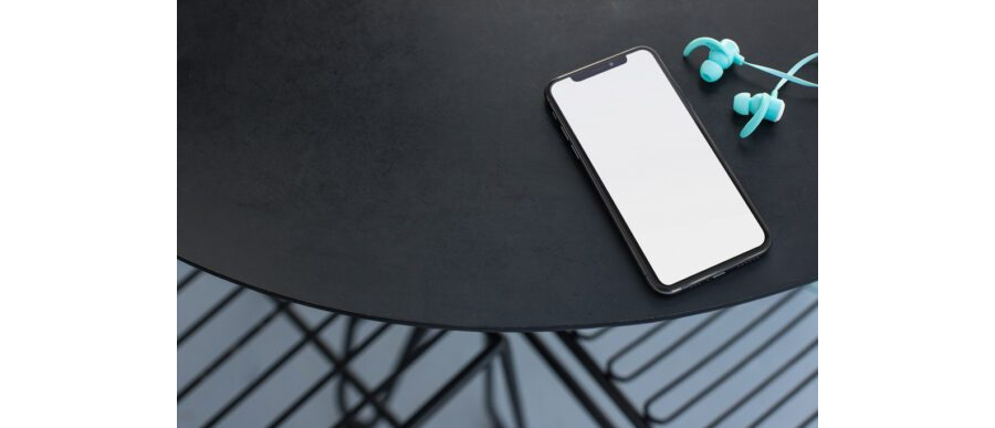 iPhone 11 with Earphones Mockup Generator