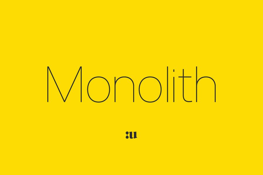 Free Monolith Sans Serif Font