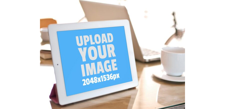 White iPad Mockup Generator