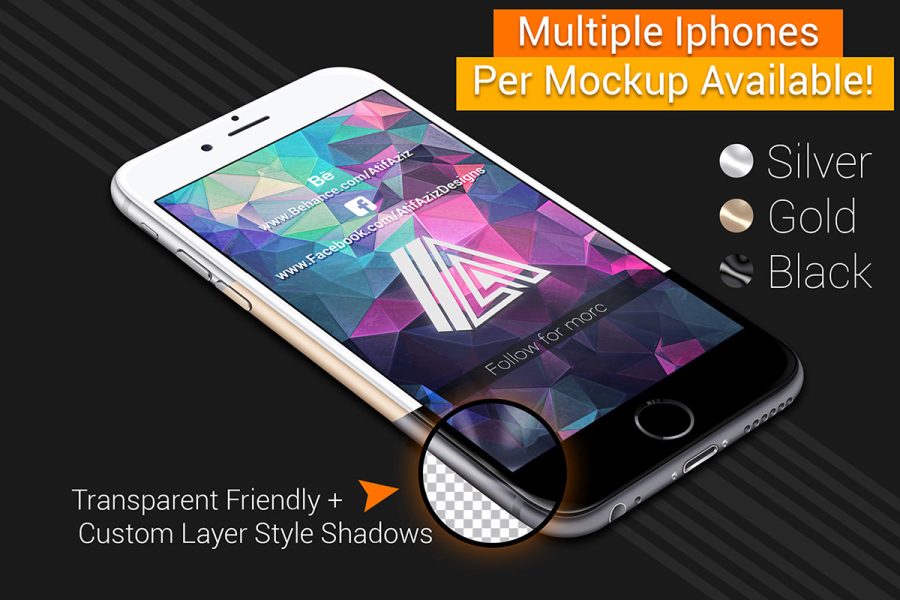 7 Free PSD IPhone Mockups