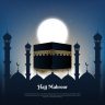 Realistic islamic pilgrimage illustration Free Vector