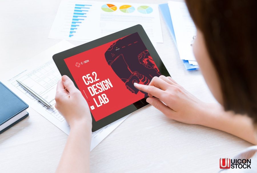 Modern Digital Tablet Mockup