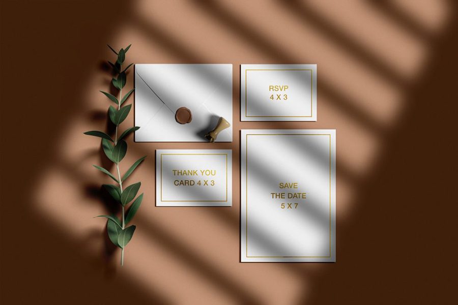 Wedding Invitation Suite Mockup