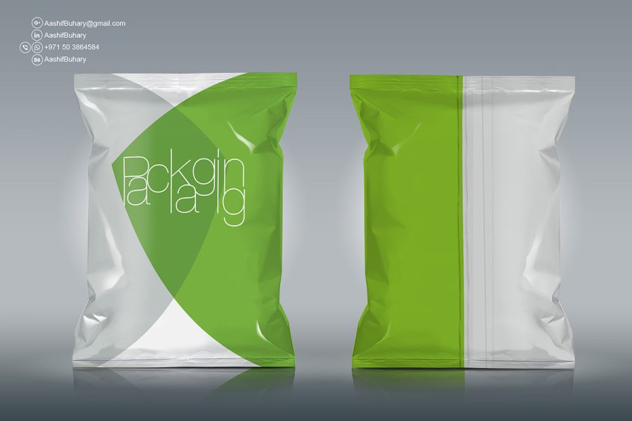 Free Foil Chips PSD Mockup