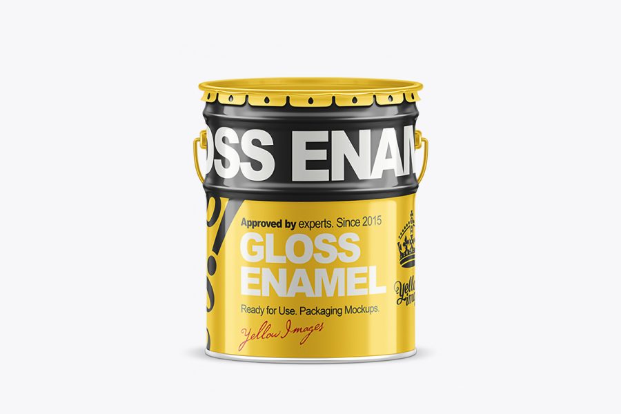 Paint Bucket Free Mockup