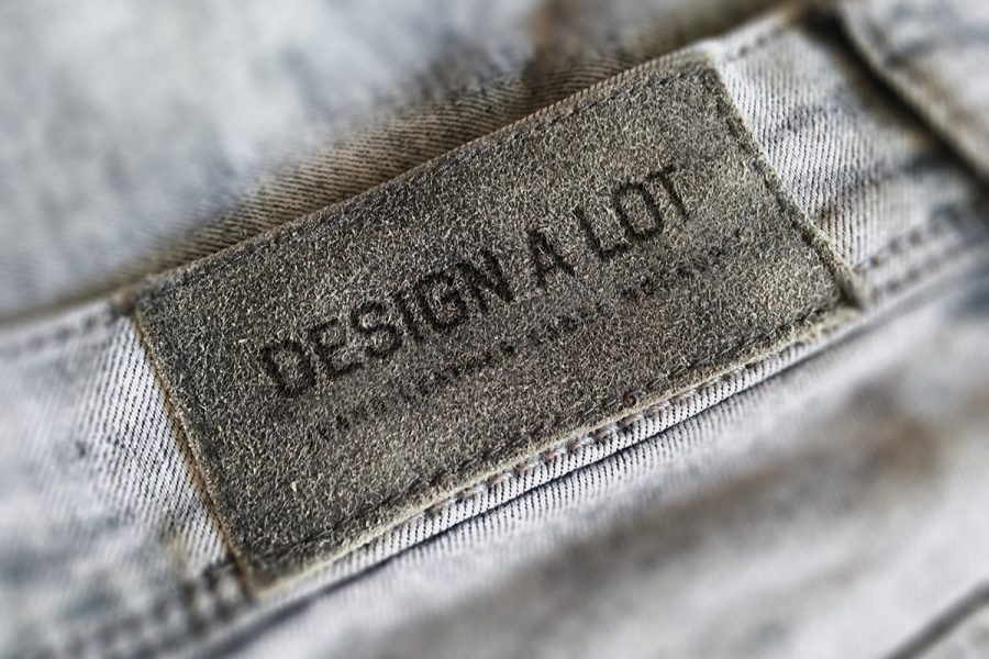 Jeans Label Free Mockup