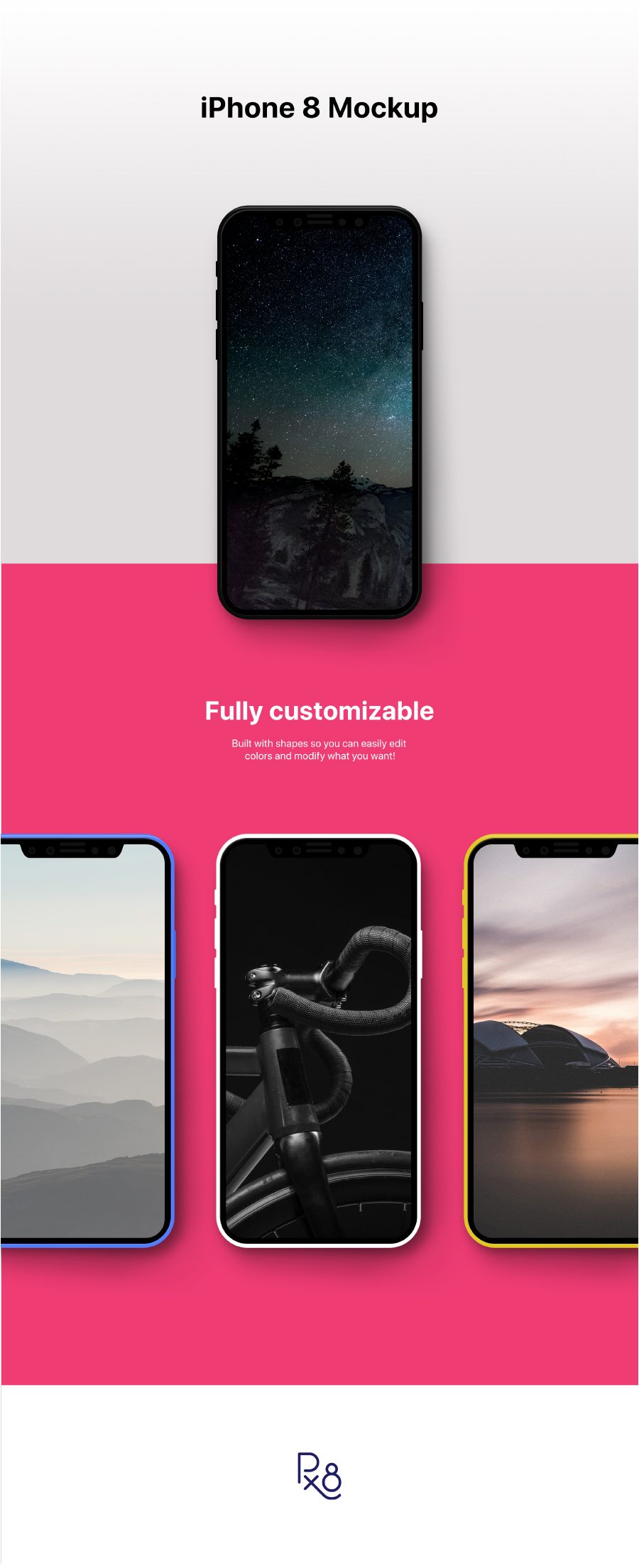 IPhone 8 Mockup PSD Freebie