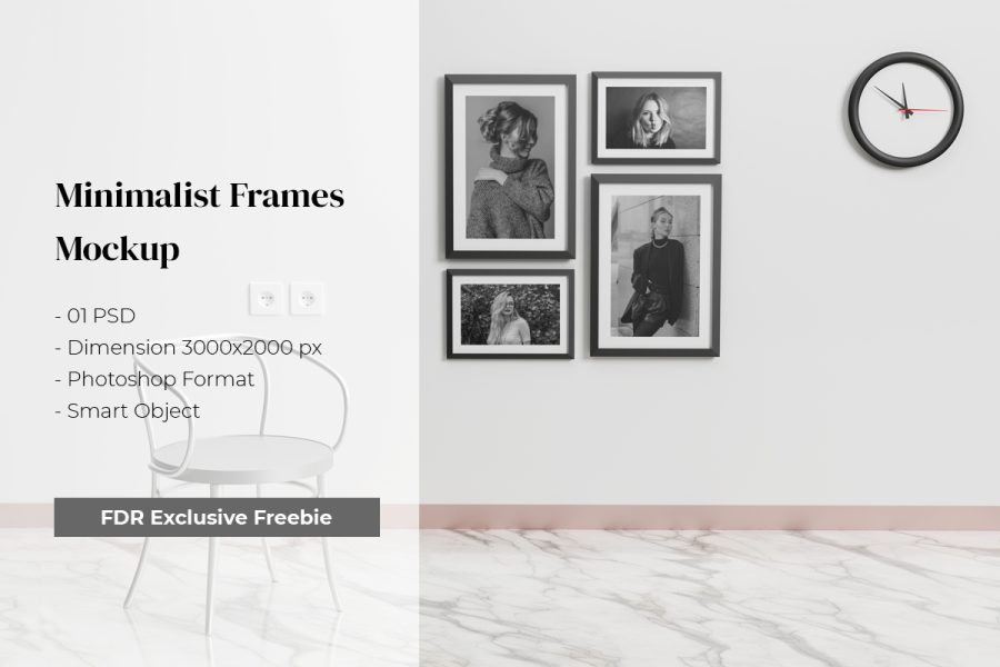 Free Minimalist Frame Mockup