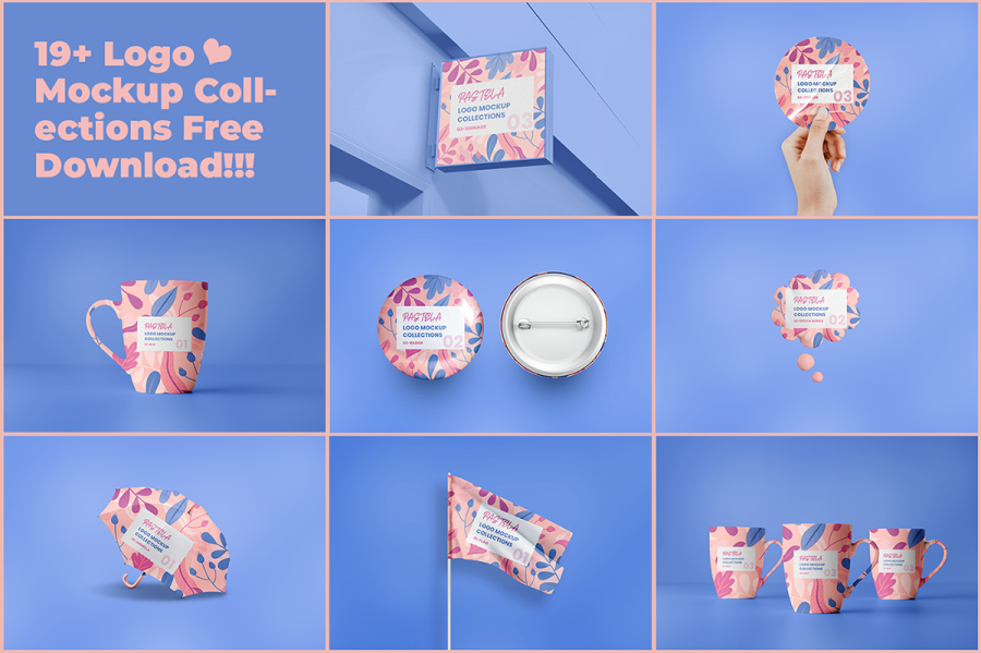 Pastela Logo Mockup Collection